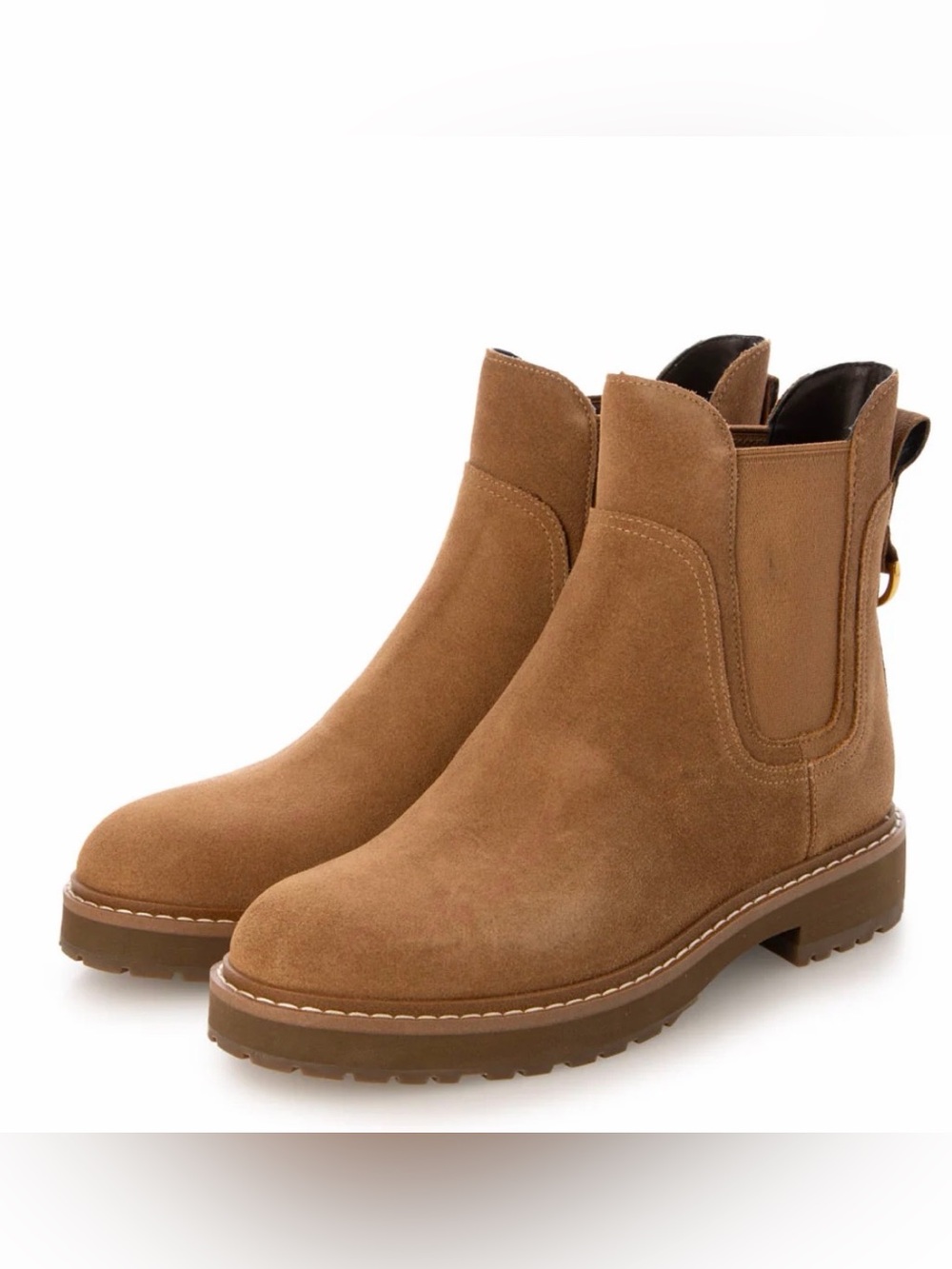 New Cole Haan Greenwich Boots Suede Golden Toffee Brown size 9.5